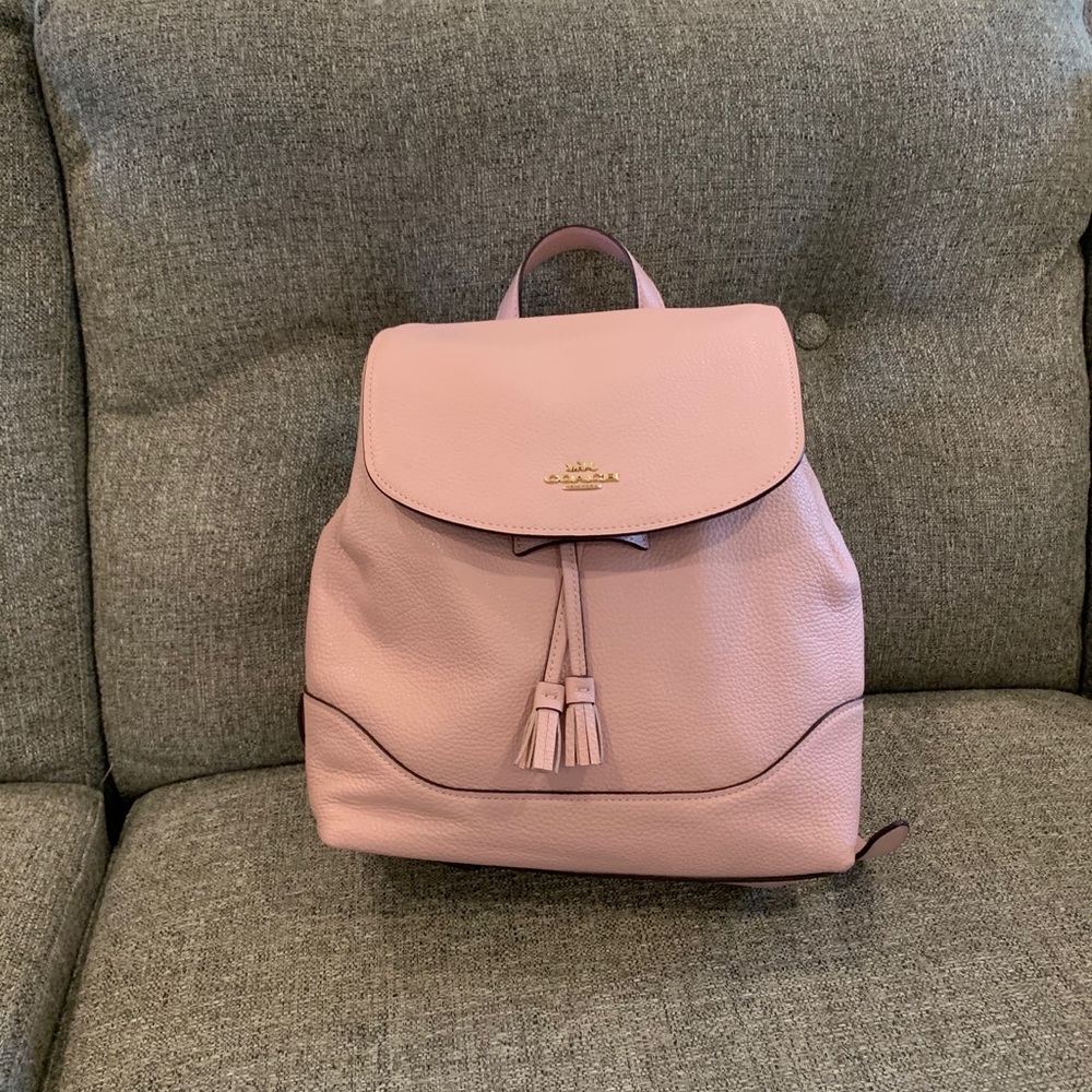 Light Pink Coach Backpack Purse